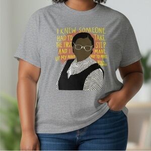 ROSA PARKS TSHIRT COTTON GREY SIZE LARGE